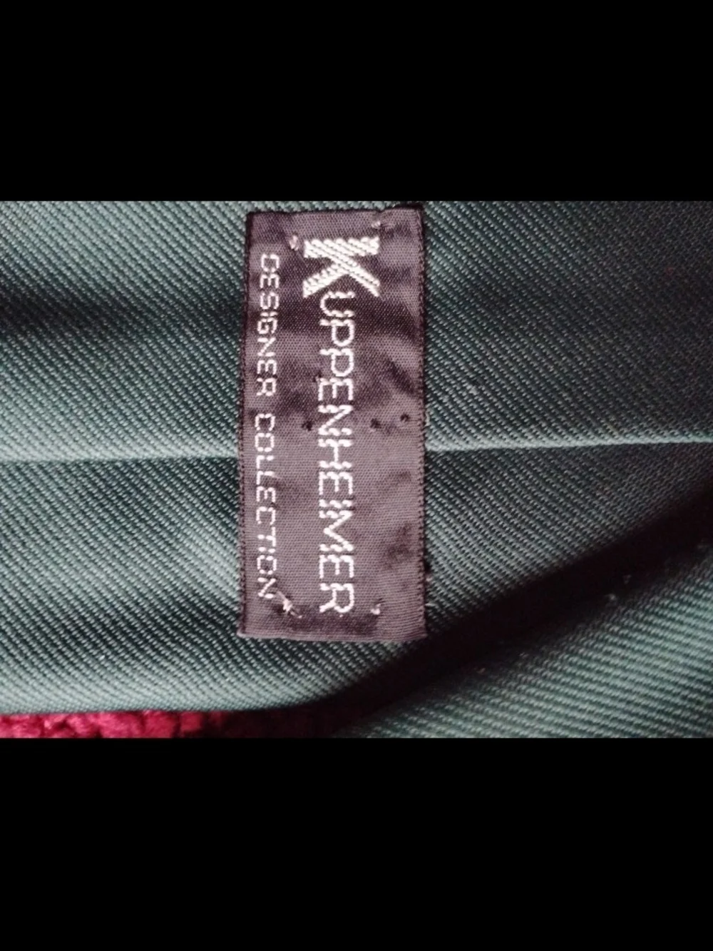 Men's Dark Green Solid Necktie - Brand Unknown